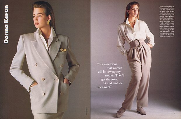 Sportswear: Donna Karan on Her Fashion Inspiration in the 1980s