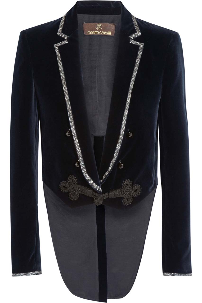 roberto-cavalli-cropped-embellished-velvet-jacket