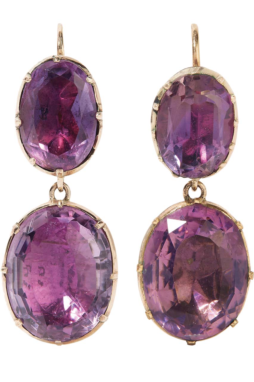 Fred Leighton 1840s 9-karat Gold Amethyst Earrings _1