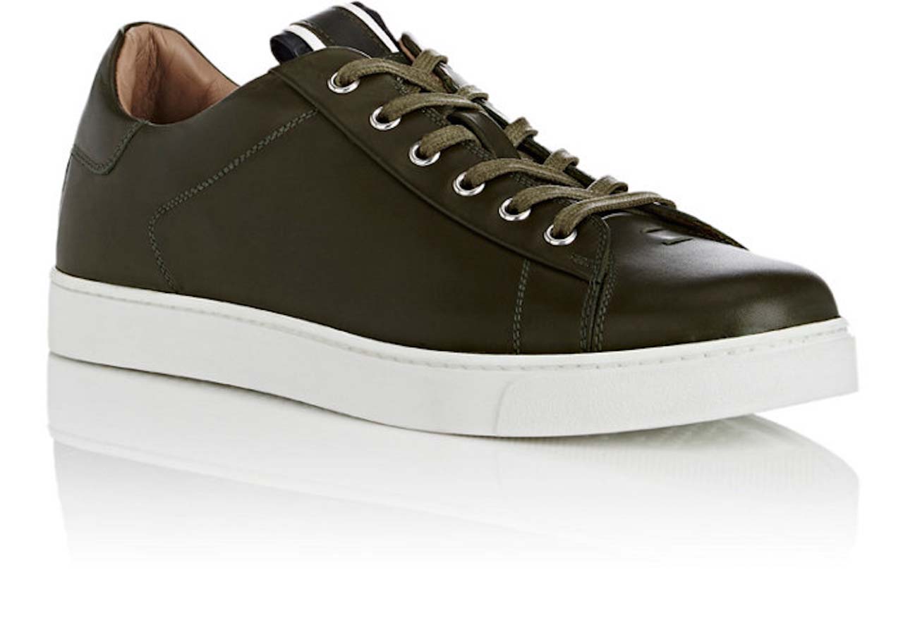 Gianvito Rossi David Leather Low-Top Sneakers