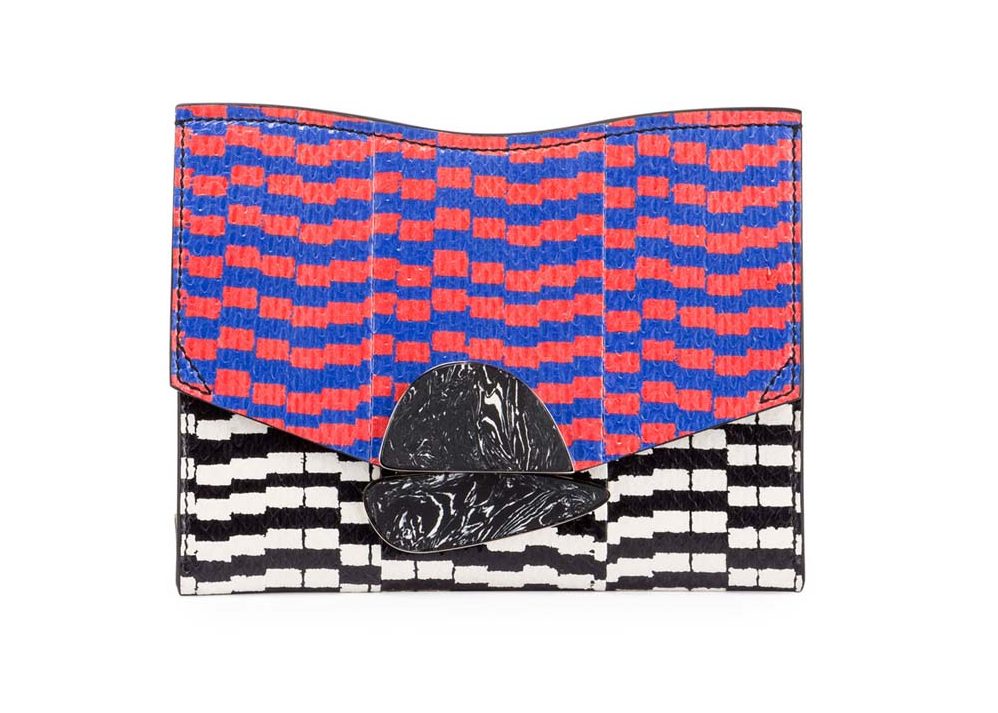 Proenza Schouler New Small Mixed-Print Snakeskin Clutch Bag