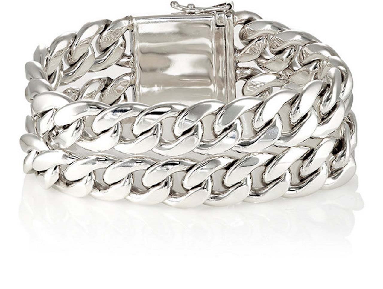 Sidney Garber Double-Strand Curb-Chain Bracelet