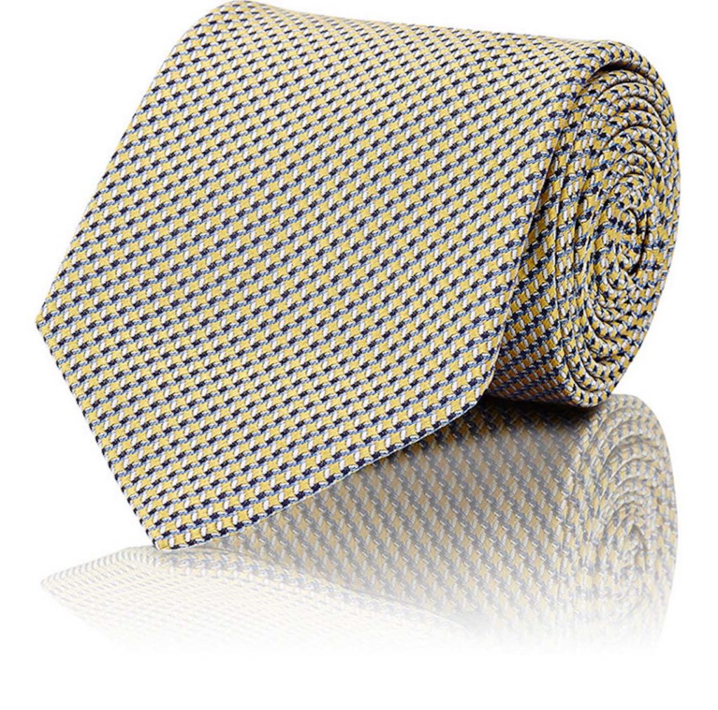 Brioni Basket-Weave Neat Silk Necktie 2