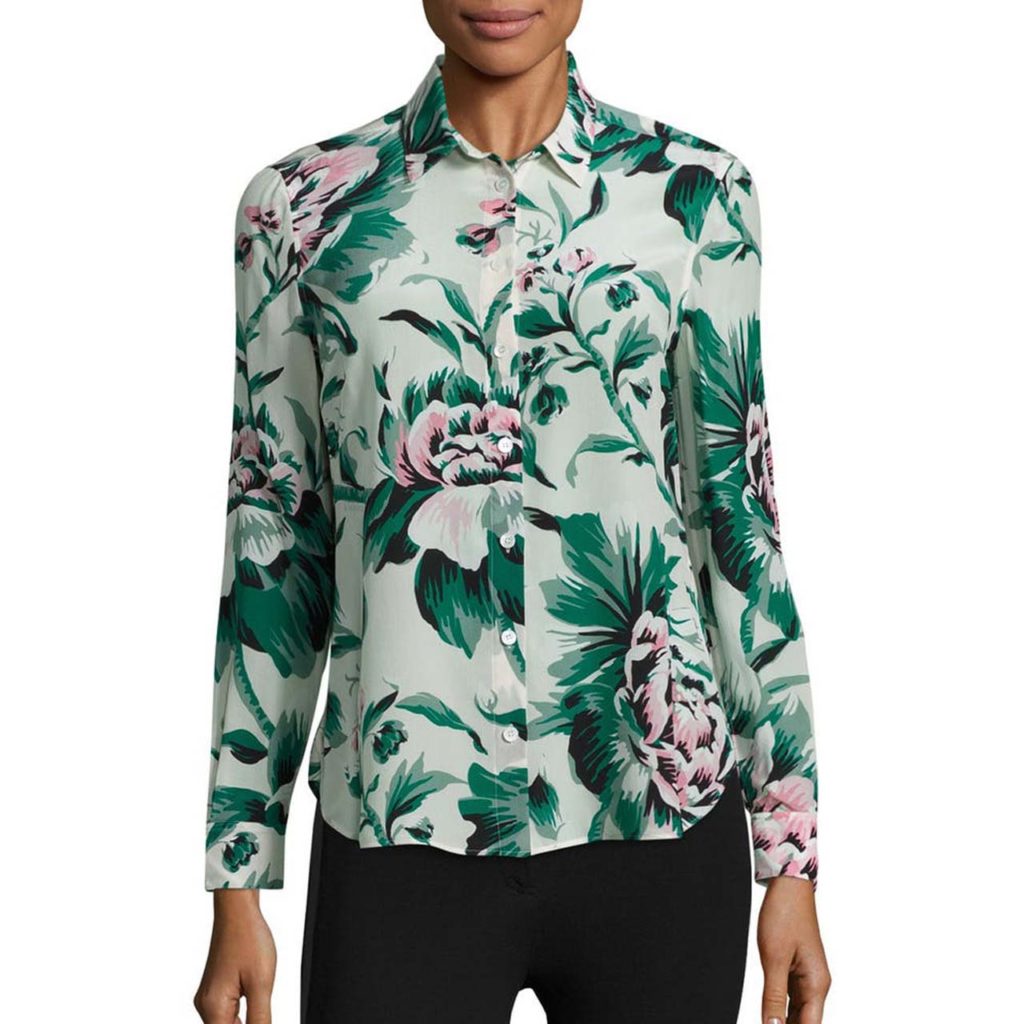 Burberry Aster Floral Blouse