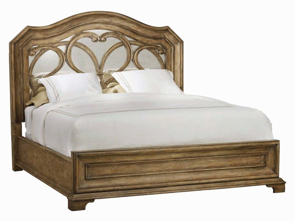 Hooker Furniture Solana King Mirrored Panel Bed _1