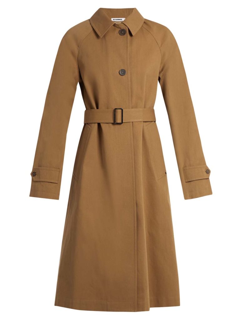 Jil Sander Croquet Single-Breasted Cotton Trench Coat 1