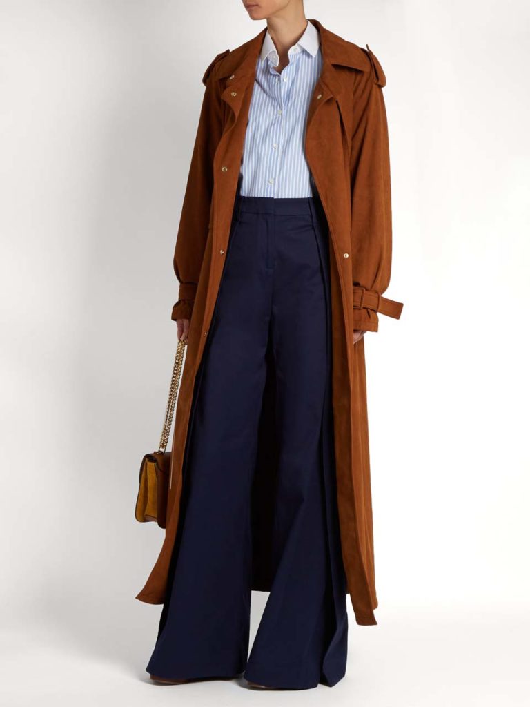 Stella McCartney Alter Faux-Suede Trench Coat 2