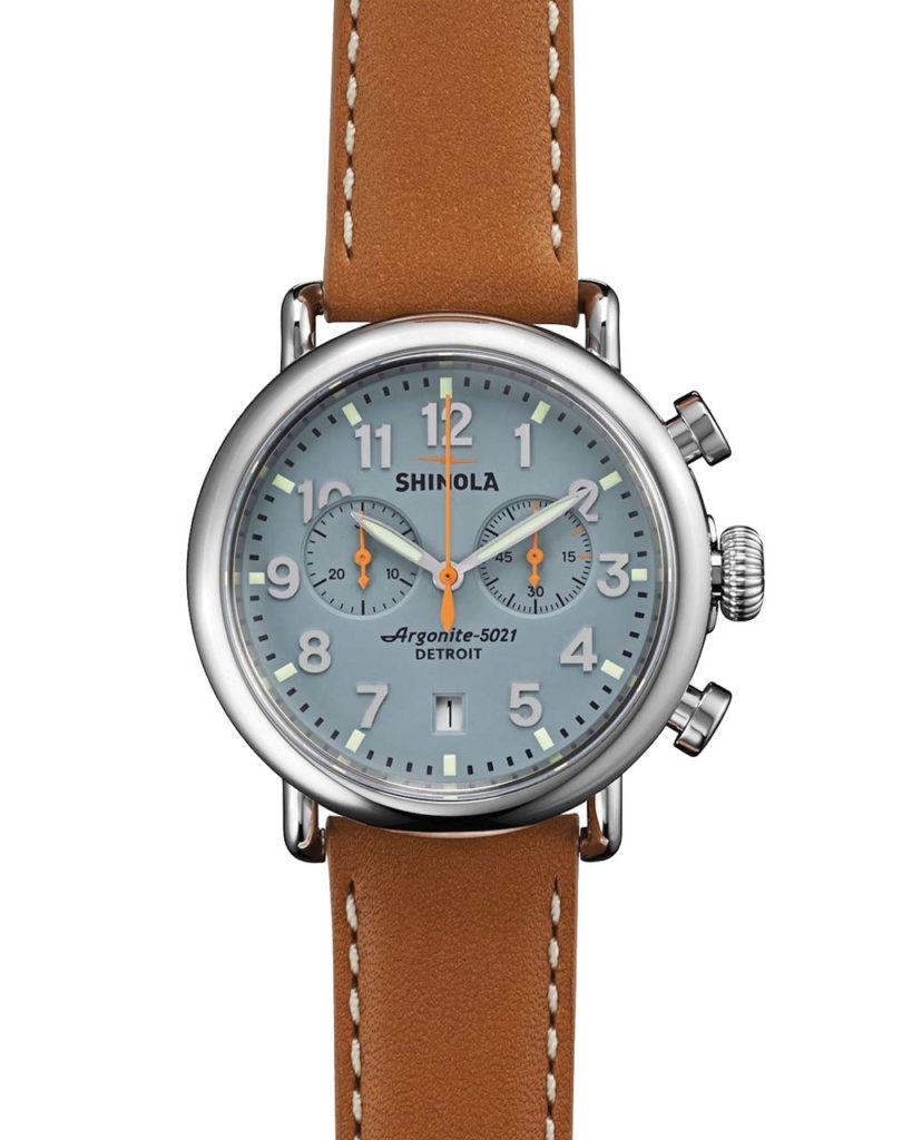 Shinola 41mm Runwell Chrono Watch, Light Brown_Gray_1