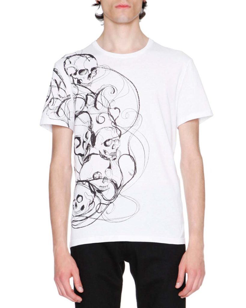 Alexander McQueen Skull-Print Graphic T-Shirt