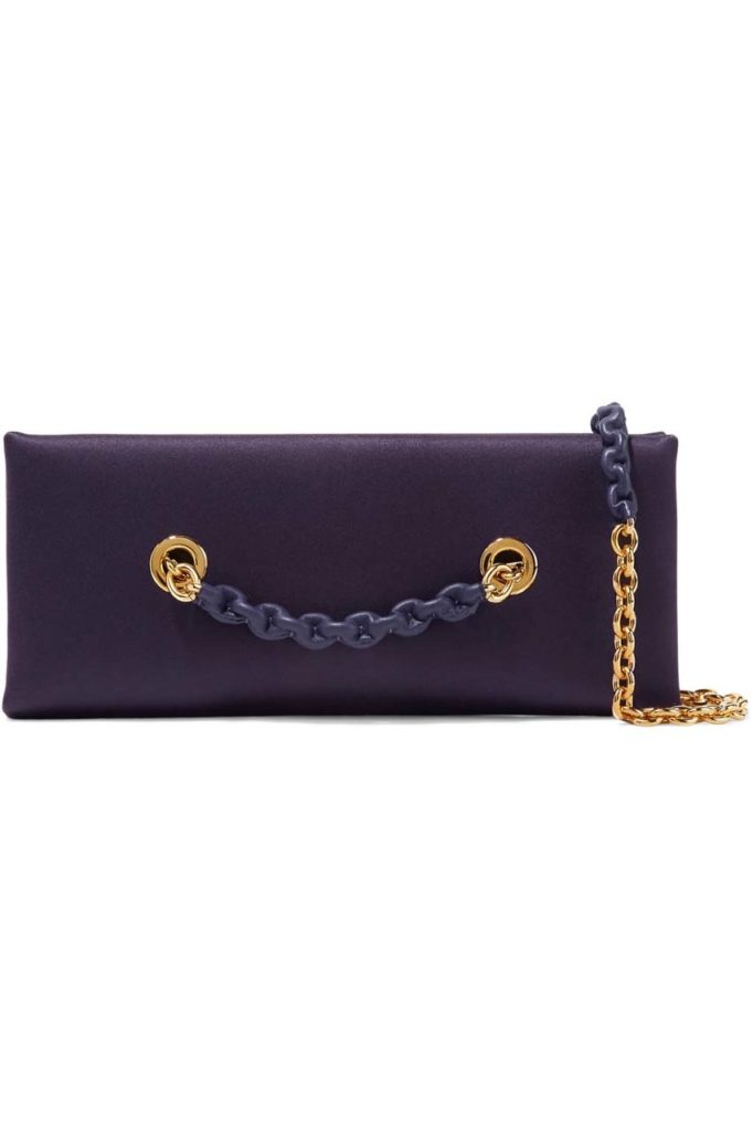 _Tom Ford Leather-trimmed Satin Clutch