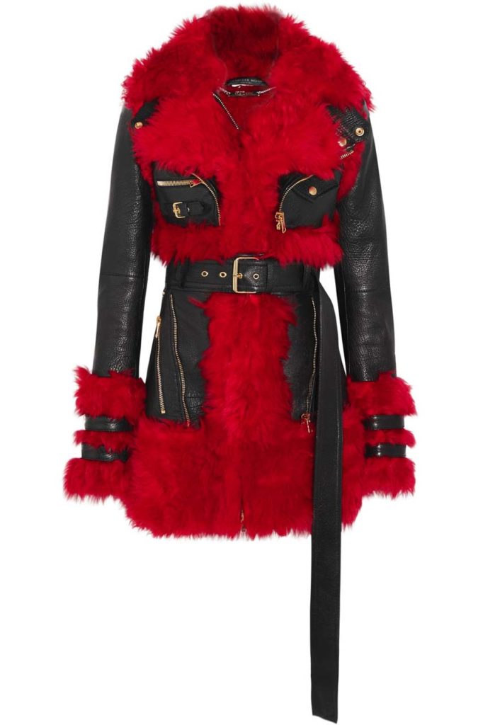 Alexander McQueen Shearling-Lined Leather Jacket