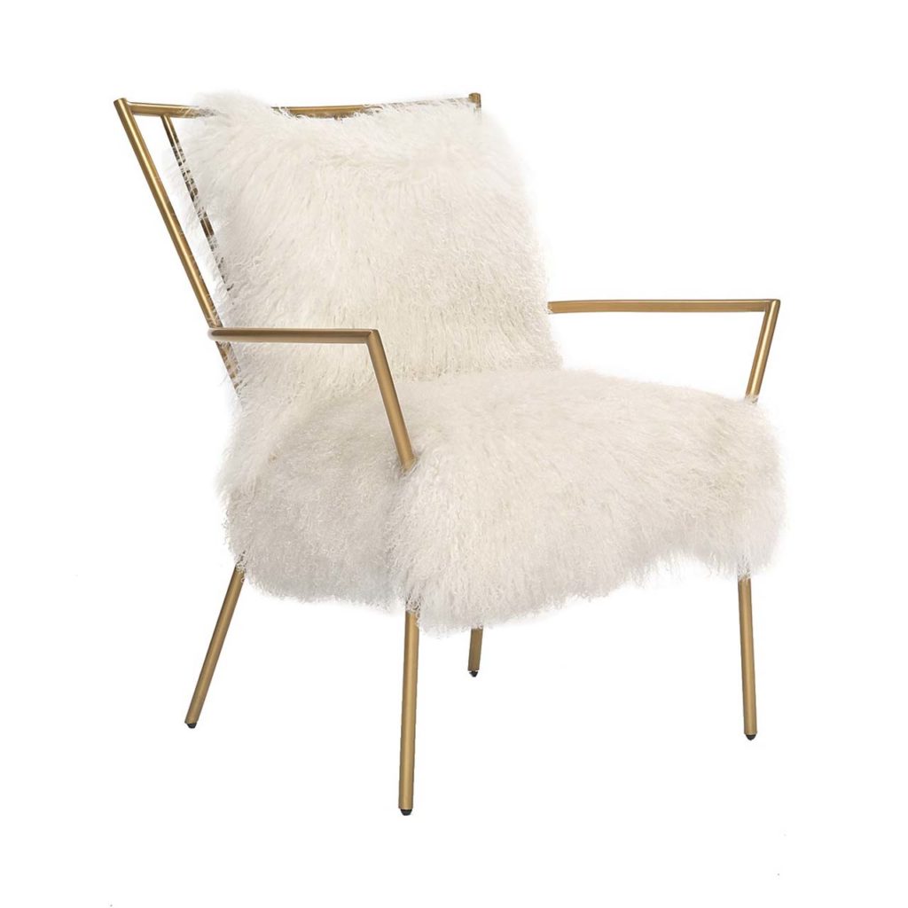 fur chair