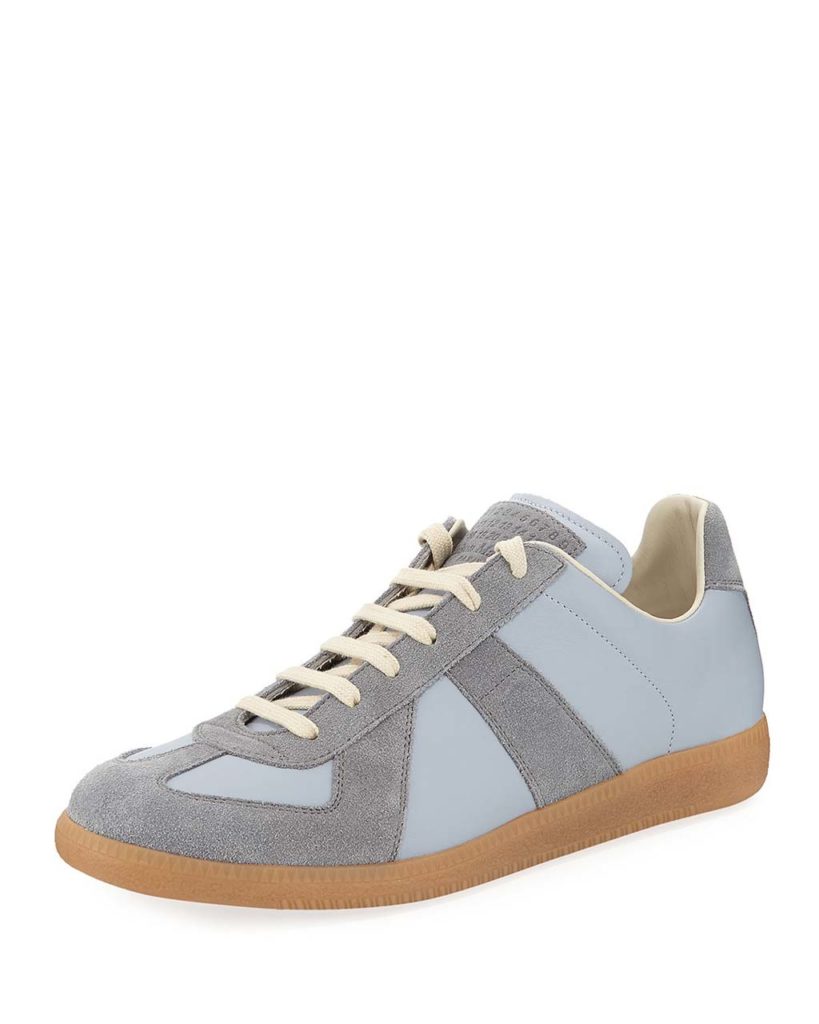 Maison Margiela Men's Replica Suede & Leather Low-Top Sneaker