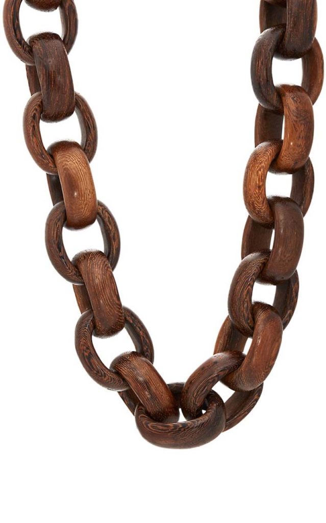 Goossens Paris Wooden Oval-Link Necklace