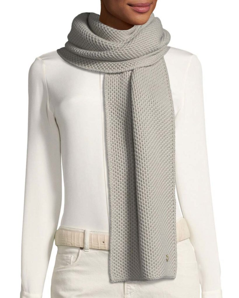 Loro Piana Cashmere Rougemont Knit Scarf