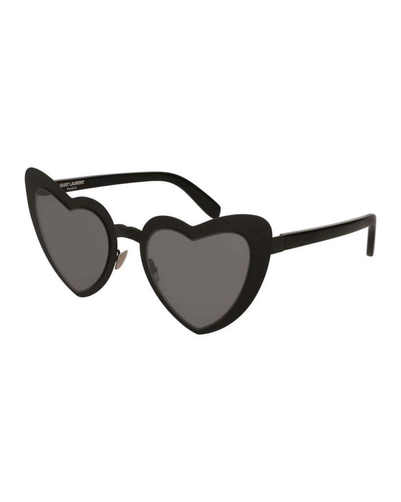 Saint Laurent Lou Lou Heart-Shaped Sunglasses