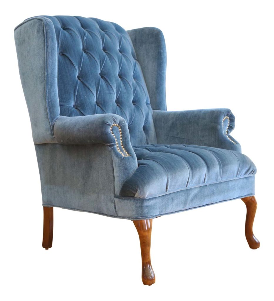 vintage-blue-navy-tufted-velvet-wingback-chair-6788