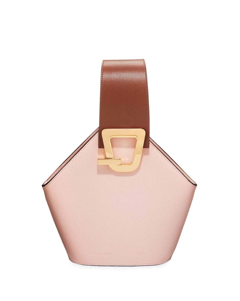 Danse Lente Mini Johnny Leather Hexagon Shoulder Bag_1