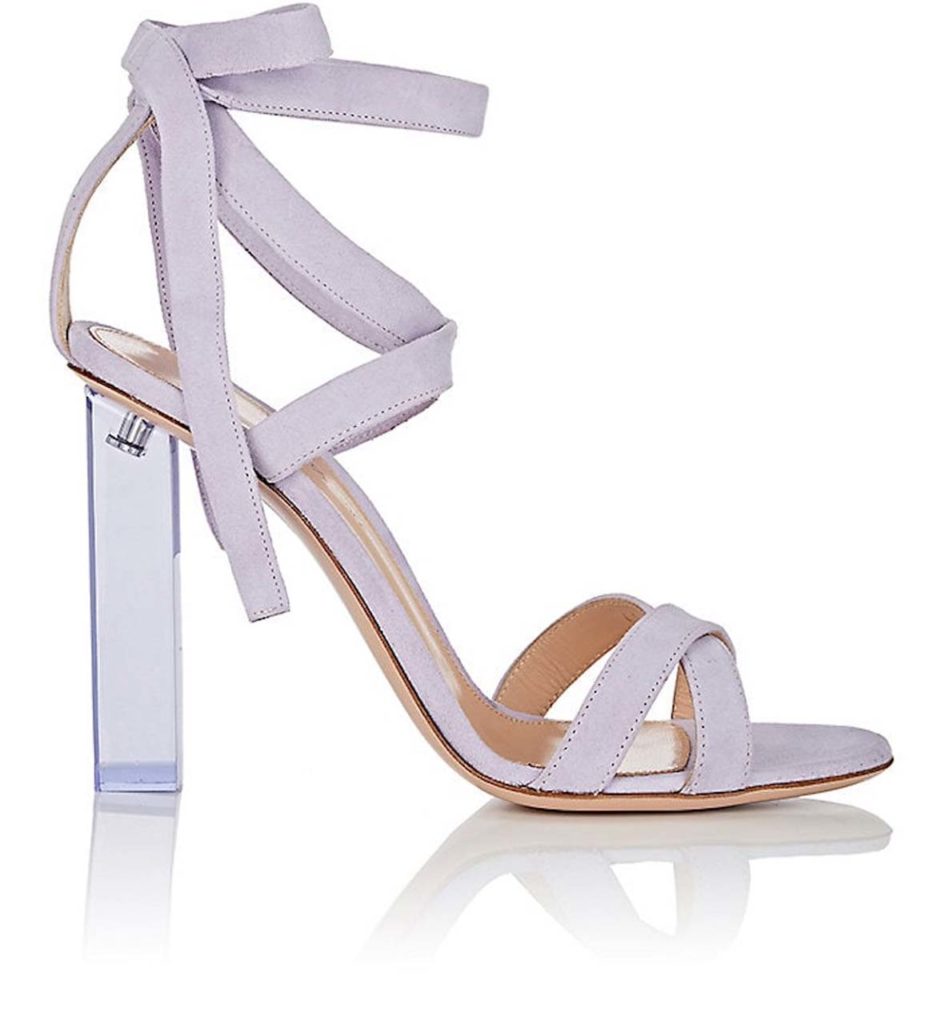 Gianvito Rossi Suede Ankle-Tie Sandals