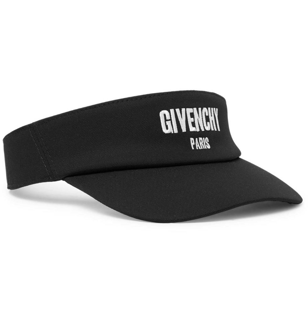 Givenchy Embroidered Canvas Visor