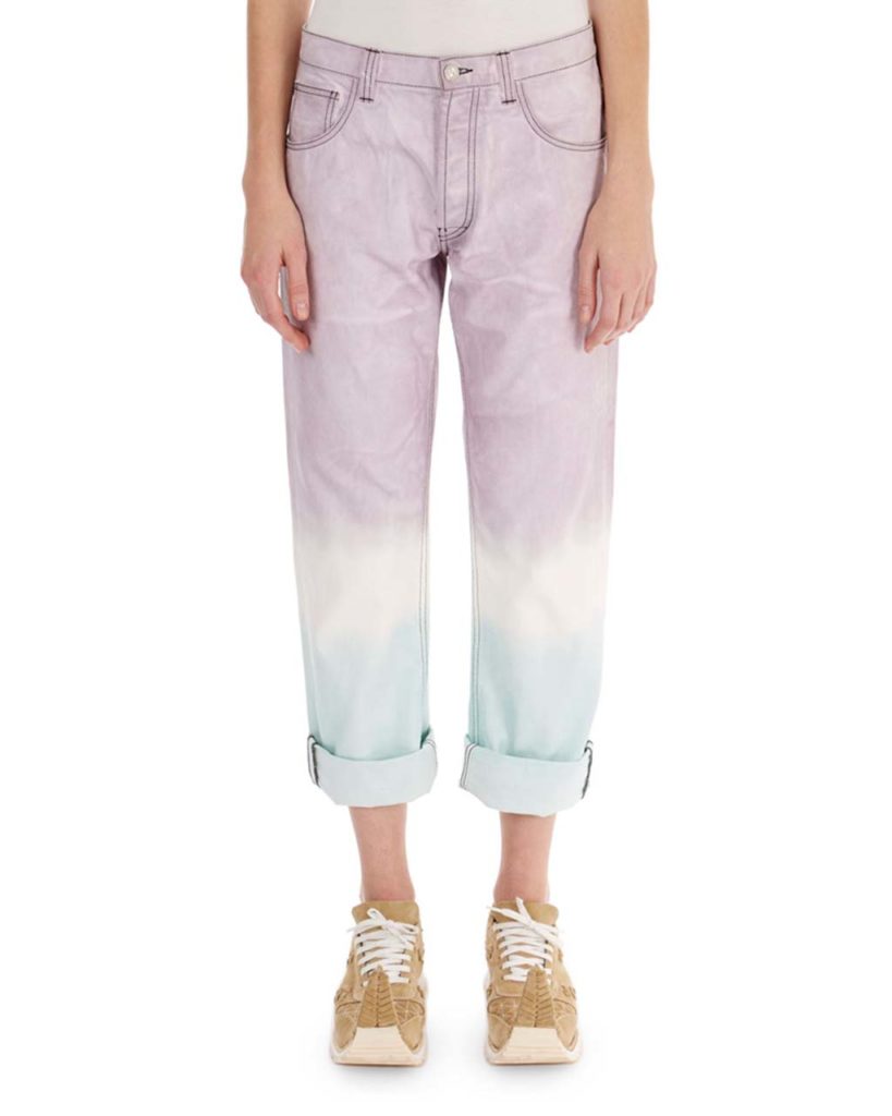 Loewe Cuffed Tie-Dye Jeans