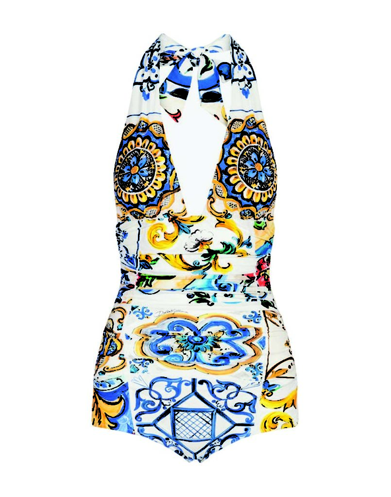 Dolce & Gabbana Printed One-Piece Swimsuit $695_1