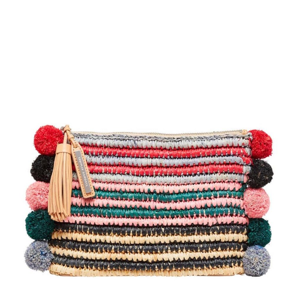 Loeffler Randall Pompom Raffia Pouch $195