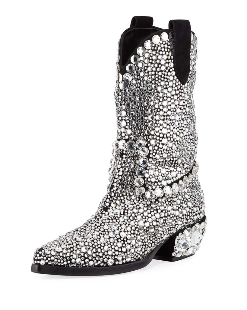 Dolce & Gabbana 30mm Crystal Western Boot_1