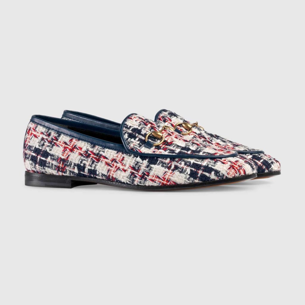 Gucci Jordan Tweed Check Loafer $730