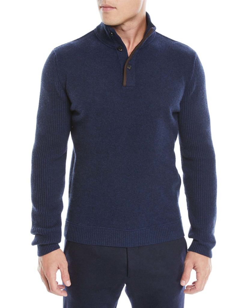 Ermenegildo Zegna Men's Wool-Blend Pullover Sweater