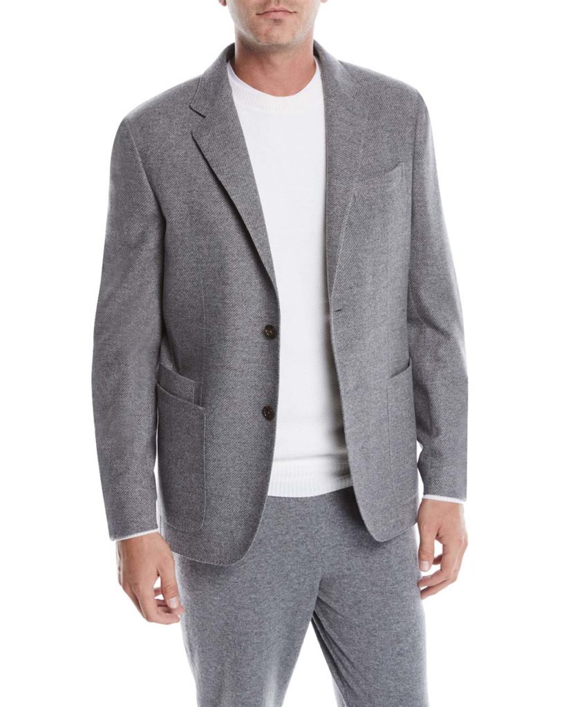 Ermenegildo Zegna Men's Wool-Cashmere Blazer Jacket