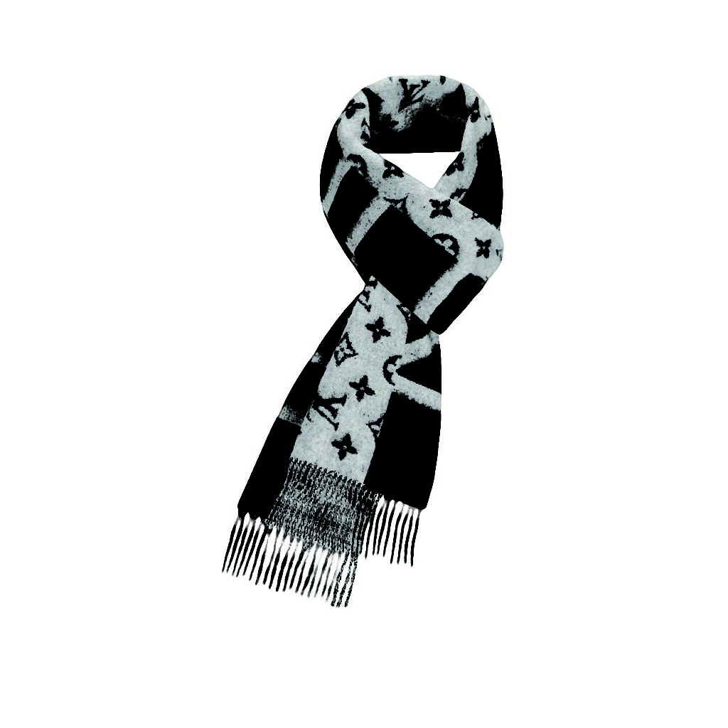 LV Monogram Mens Scarf_1