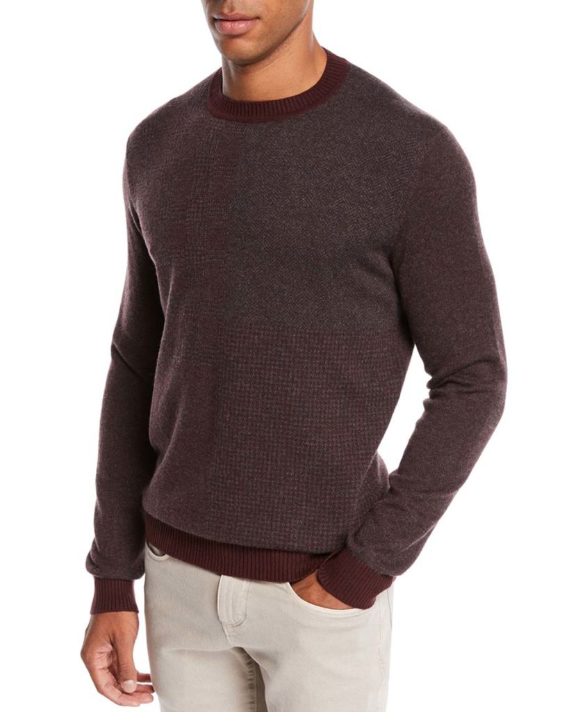 Loro Piana Men's York Heathered Cashmere Sweater