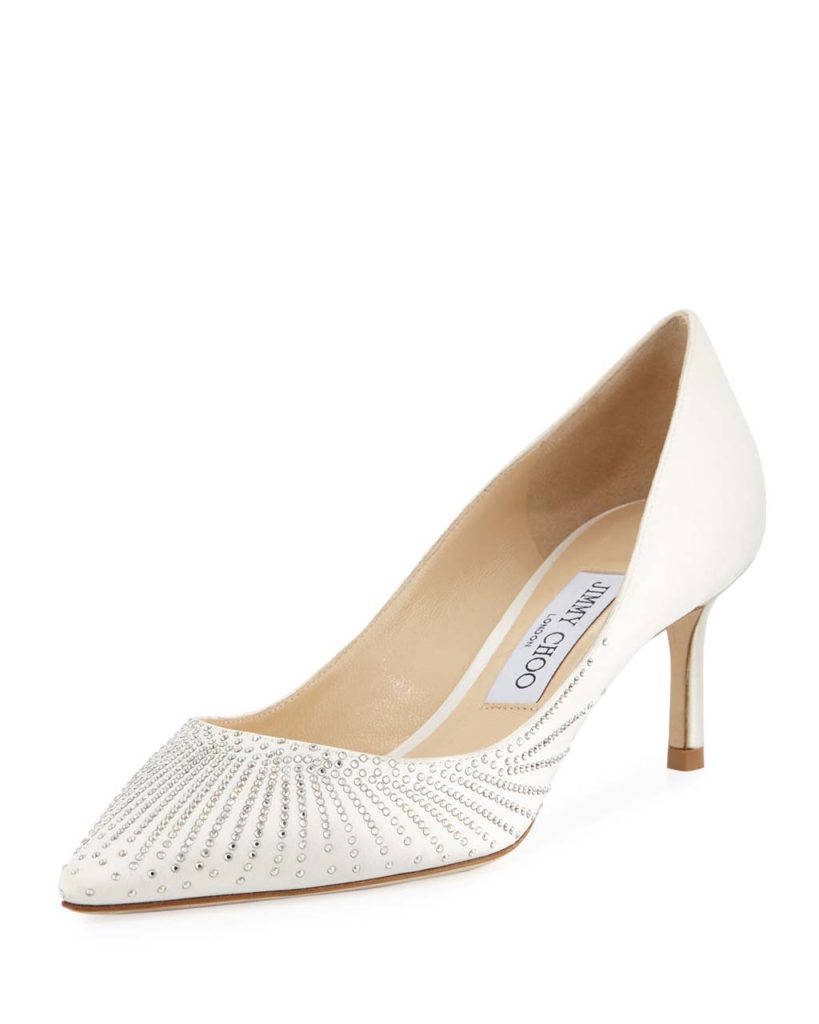 Jimmy Choo Romy Strass Pointed Pumps