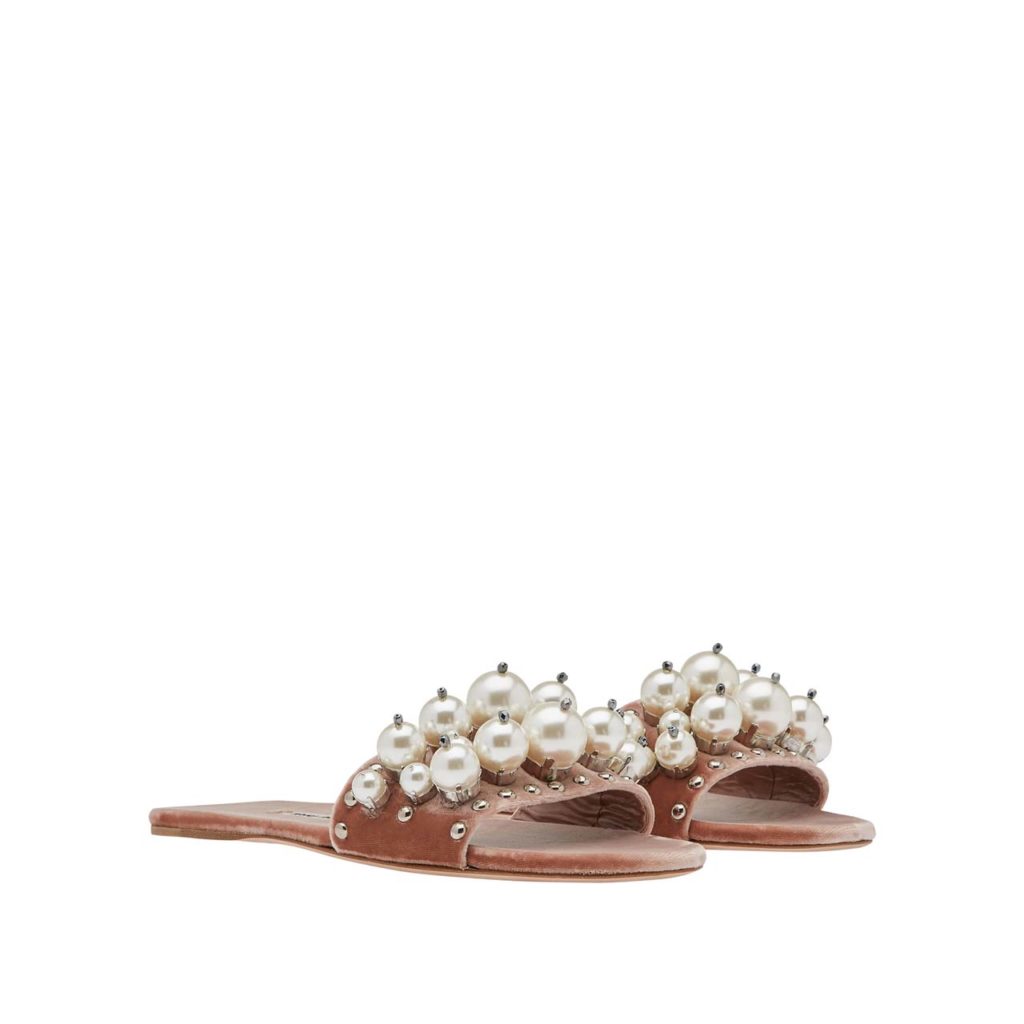 Miu Miu Velvet Flats $775