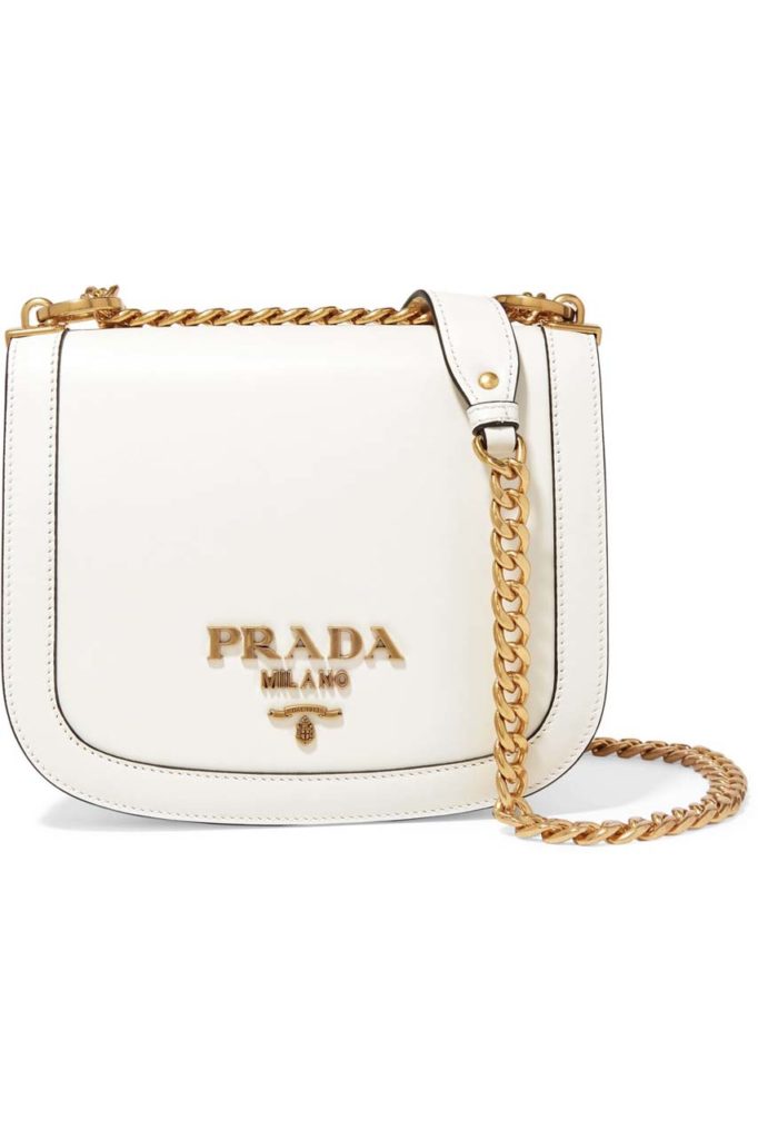 Prada Pionniére Leather Shoulder Bag