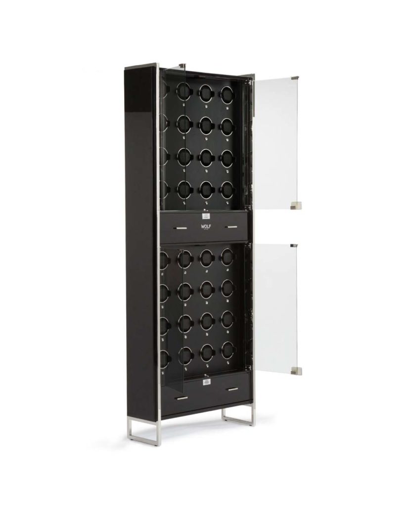 WOLF 1834 Ambassador 32-Piece Watch Winder Cabinet