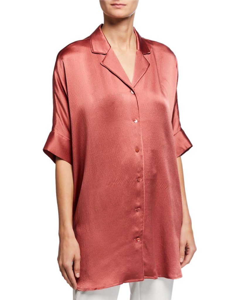 silk blouse eileen fisher