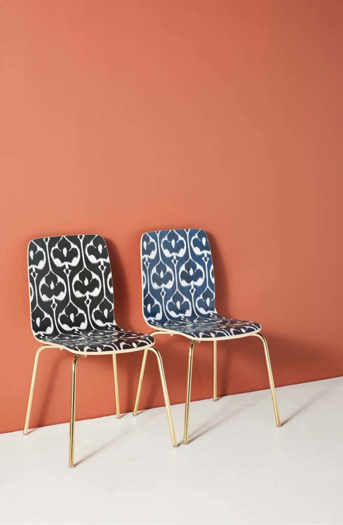 Anthropologie Ikat chair