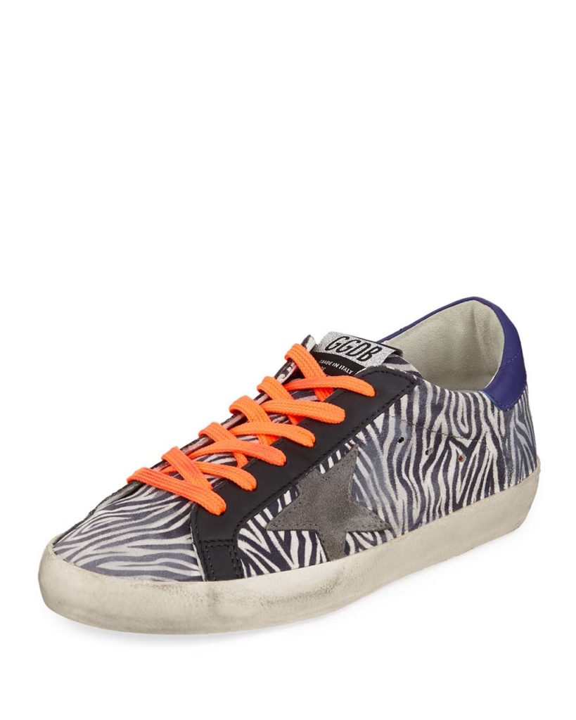 Golden Goose Superstar Zebra Low-Top Sneakers