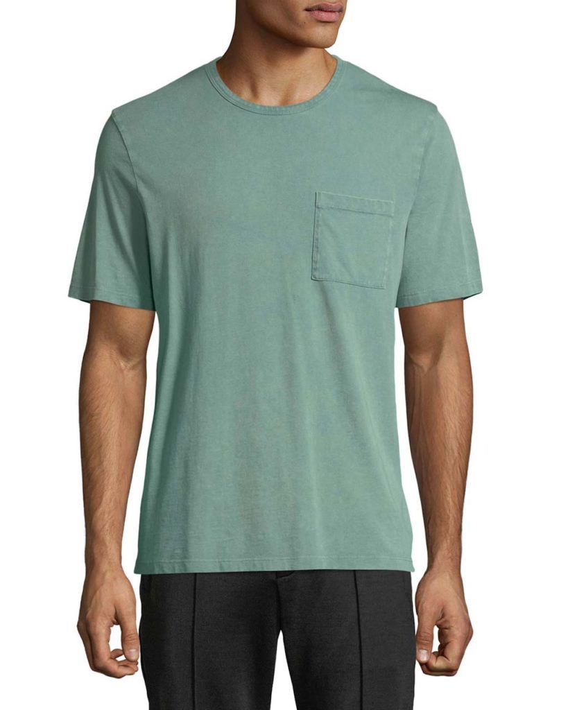 Vince Men's Garment-Dyed Pocket T-Shirt