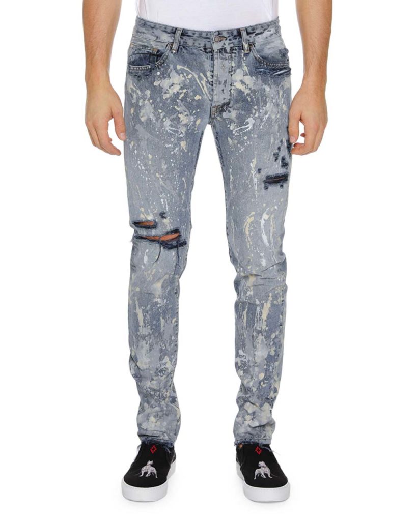 splatter jeans