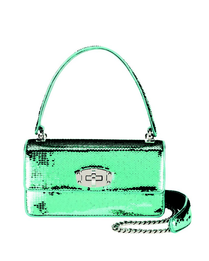 Miu Miu Cleo Sequined Top-Handle Shoulder Bag