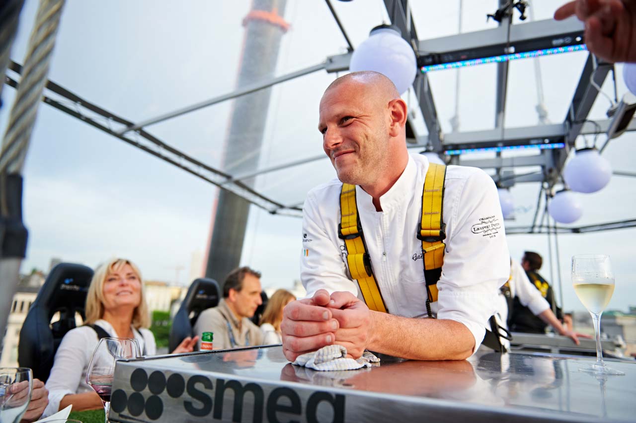 Dinner in the Sky1-Chef Gaetan-Colin-Belgium