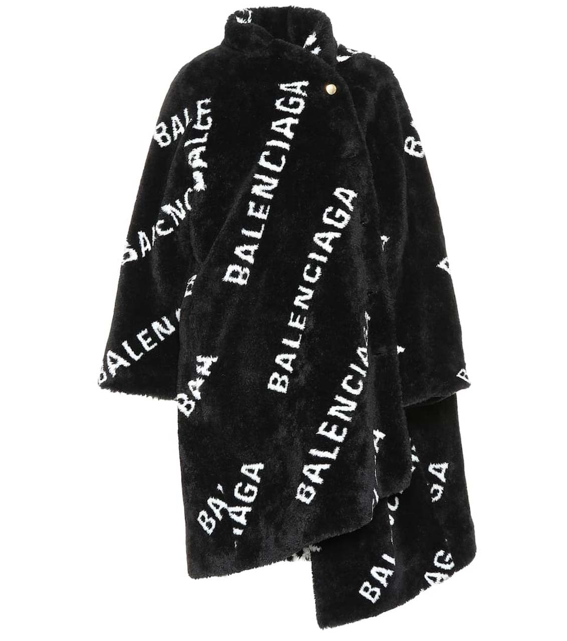 Balenciaga Logo Pulled Coat $3,500