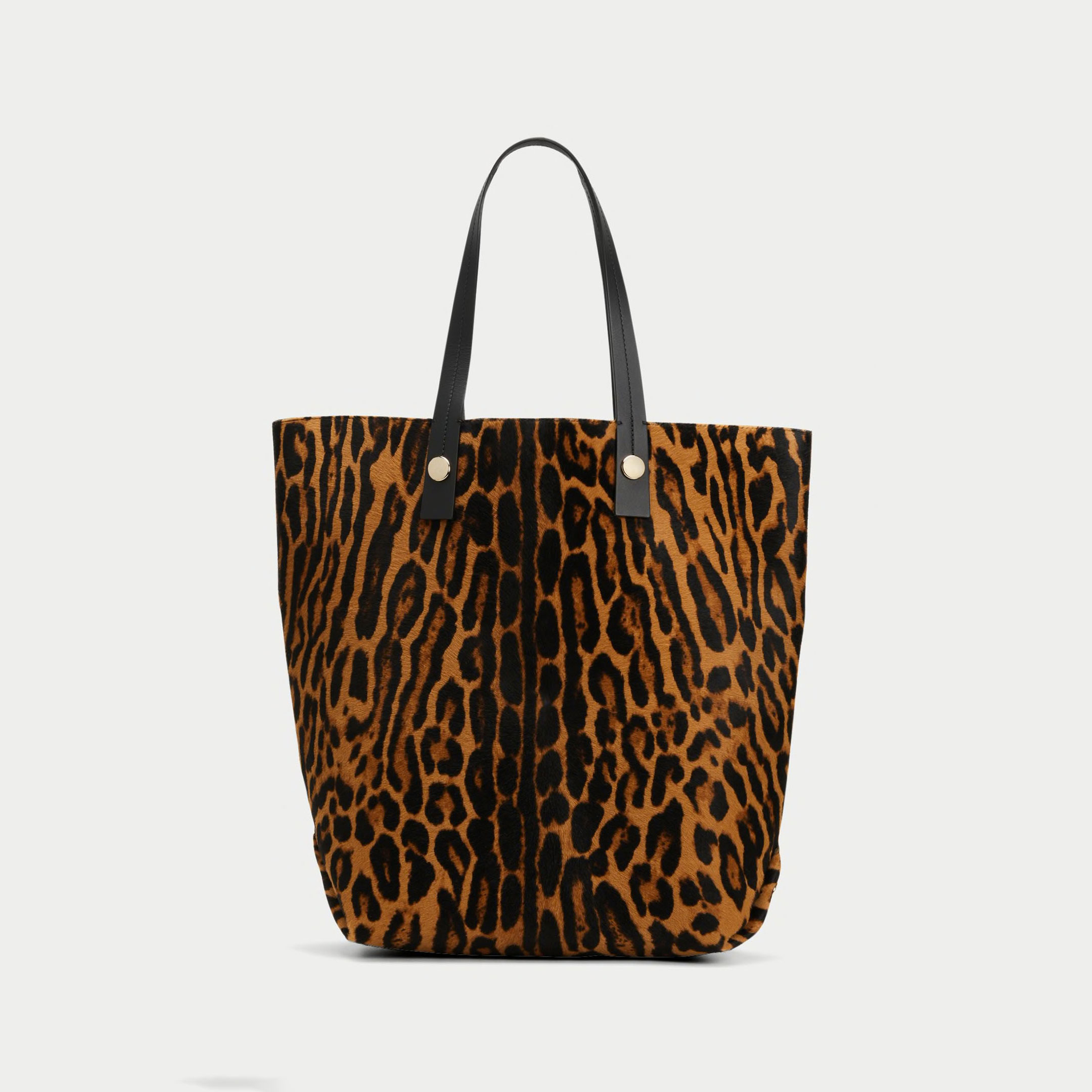New PROENZA SCHOULER Leopard Print Calf-Hair North South Tote Bag