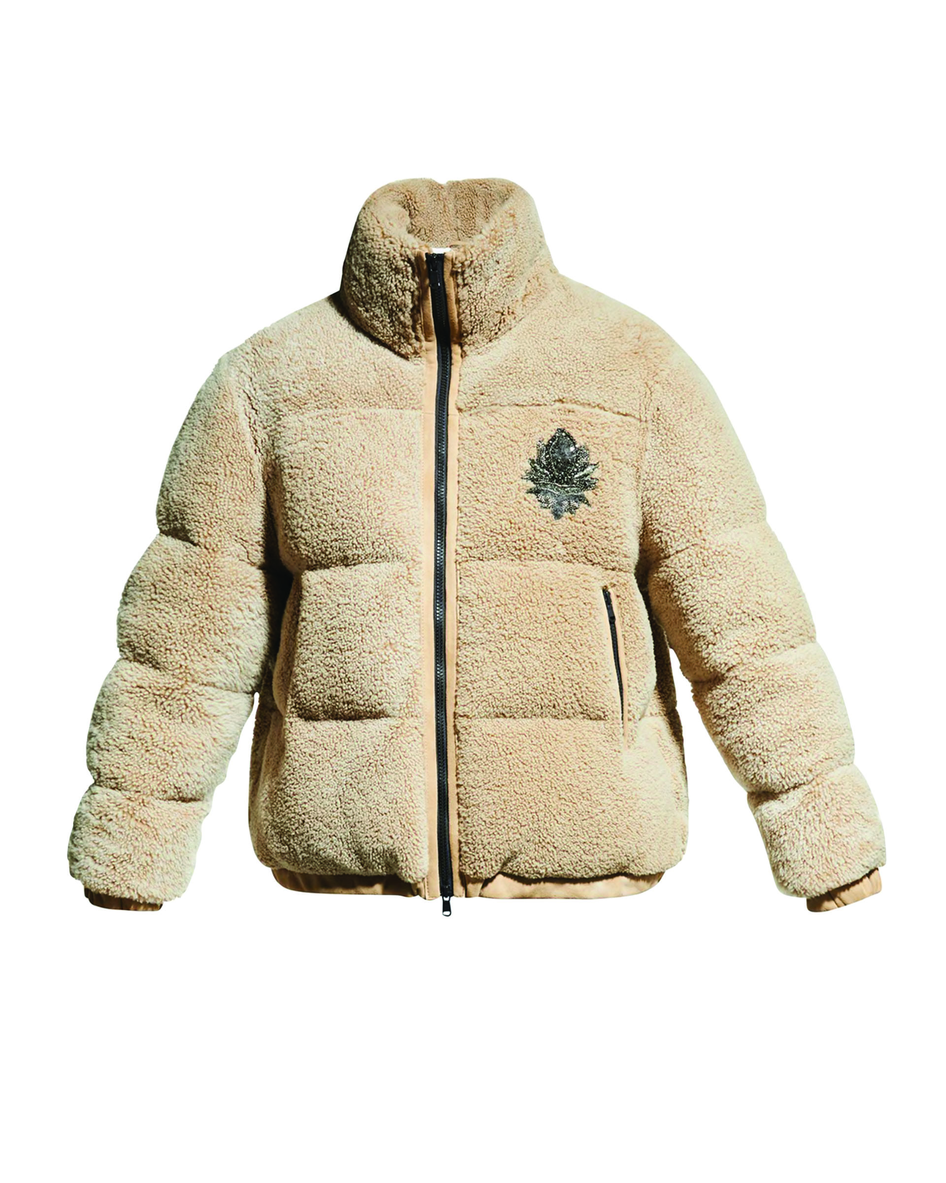 MLB Korea Womens Down Jackets, Beige, S